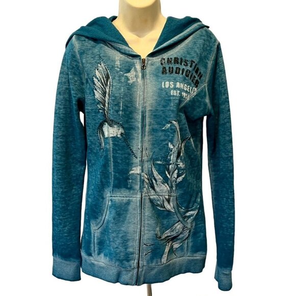 Christian Audigier Tops Christian Audigier Los Angeles Blue Tie Dye